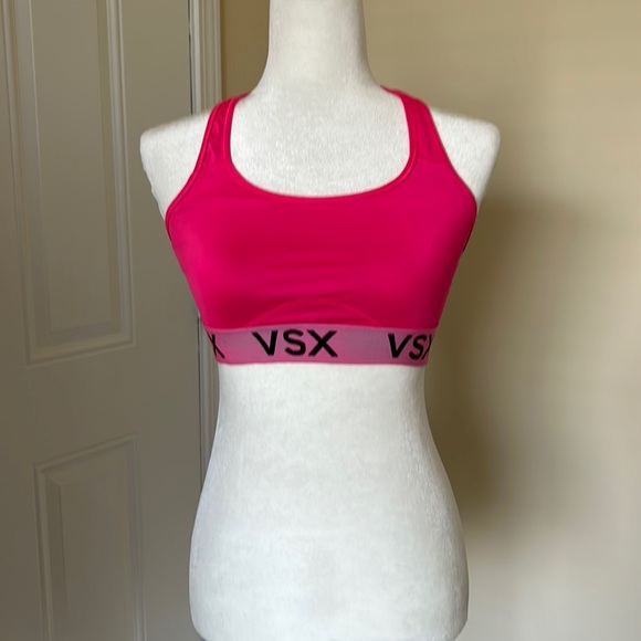 Bundle 2 Victorias Secret VS Sports Bras PINK Neon Green VSX Medium M - Picture 1 of 5